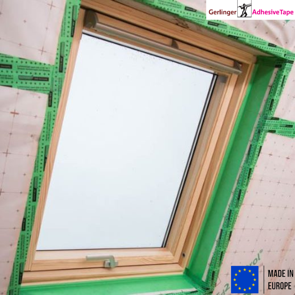 Лента клейкая пароизоляционная Gerband 586 60 мм x 25 м Зеленый (391027) - фото 6