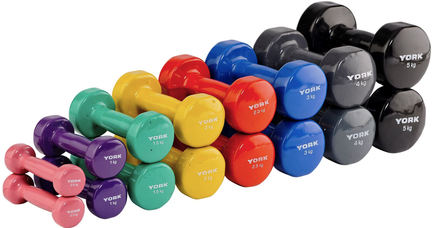 Гантели для фитнеса виниловые круглые York Fitness 2 шт. 4 кг Серый (5049) - фото 3 Гантели для фитнеса виниловые круглые York Fitness 2 шт. 4 кг Серый (5049) - фото 3