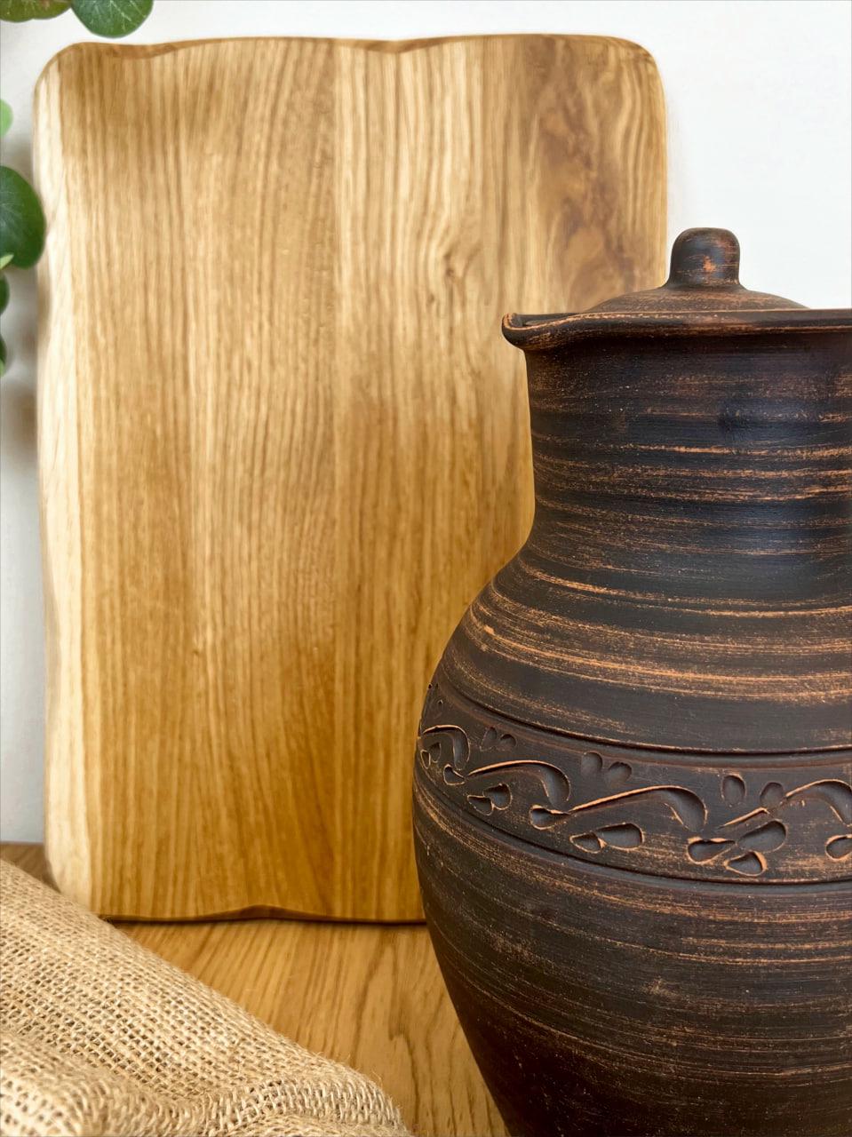 Кувшин керамический глиняный резной с ручкой декор 2,5 л (3000-39) - фото 4