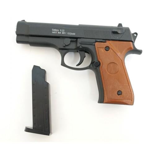 Пистолет игрушечный Galaxy Beretta 92FS металл Черный (G22)