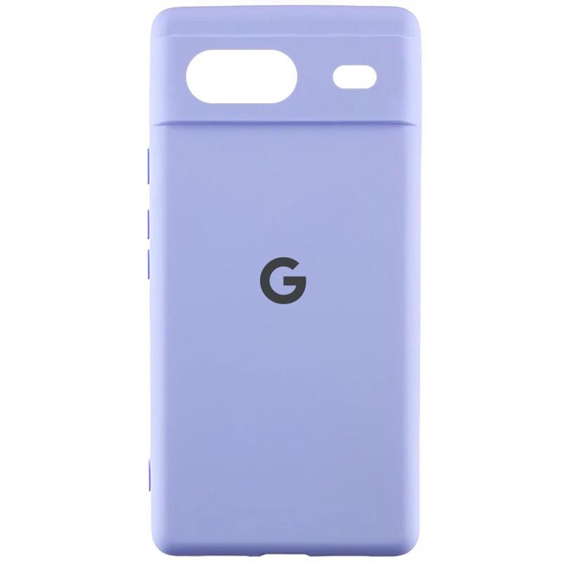 Противоударный чехол Silicone Cover Lakshmi Full Camera (AAA) with Logo для Google Pixel 8a Сиреневый / Dasheen