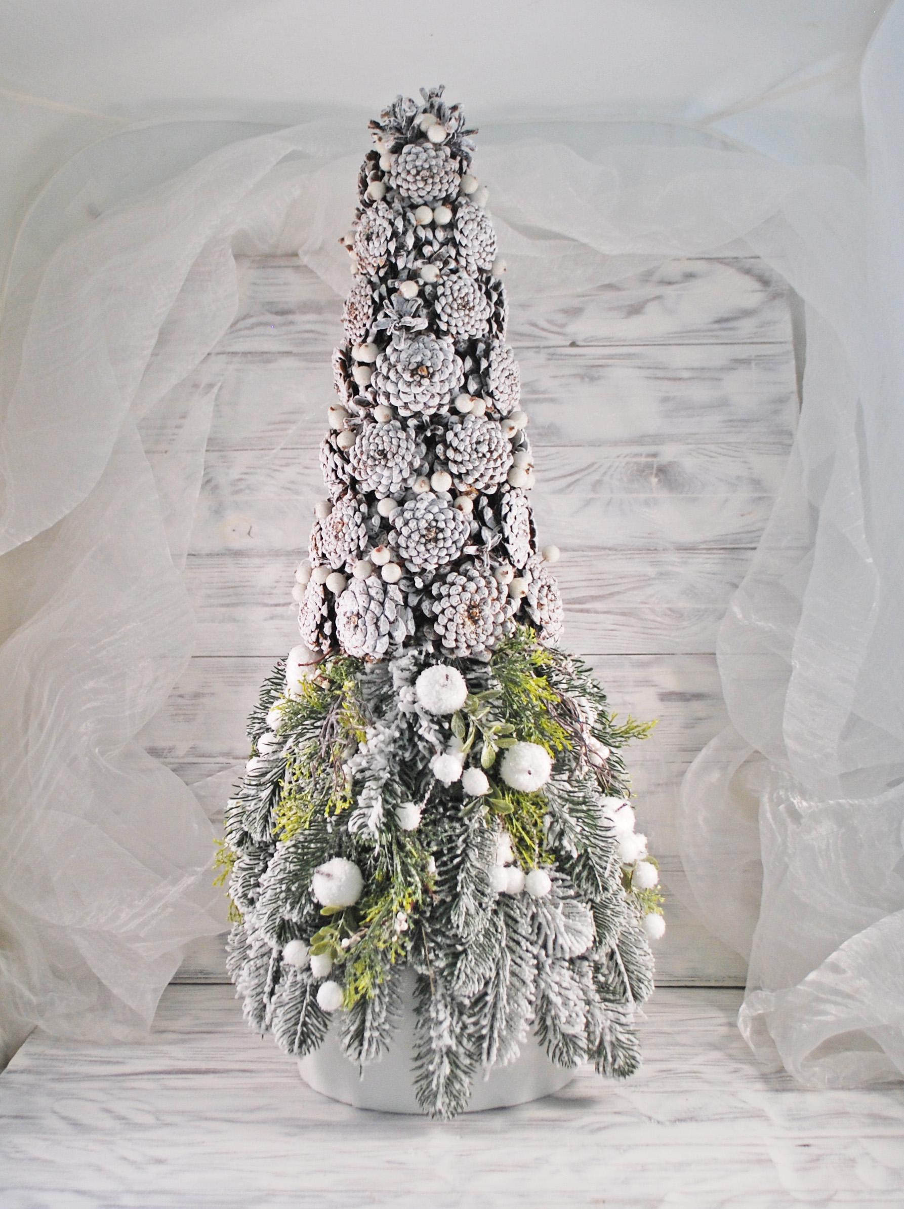 Новогодняя елка с украшениями Лесная фея 67 см Белый (4854486) - фото 2 Новогодняя елка с украшениями Лесная фея 67 см Белый (4854486) - фото 2