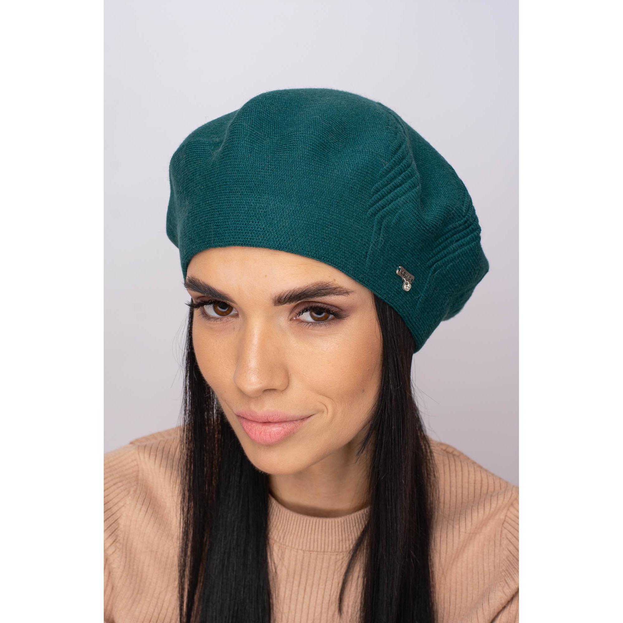 Берет женский шерстяной Leks Магма one size Зеленый