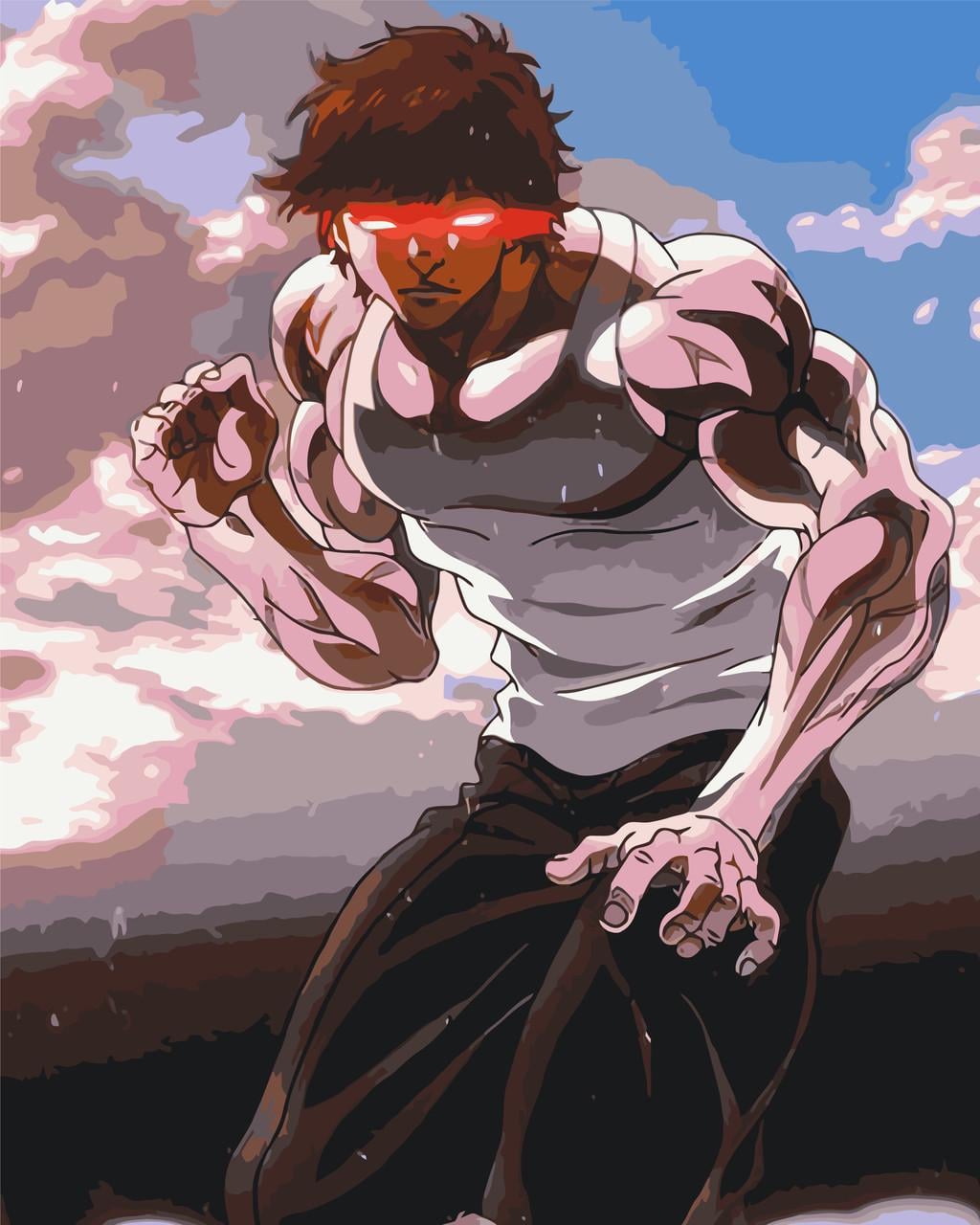 Картина по номерам ORIGAMI Аниме Боец Баки 40х50 см (LW31410)