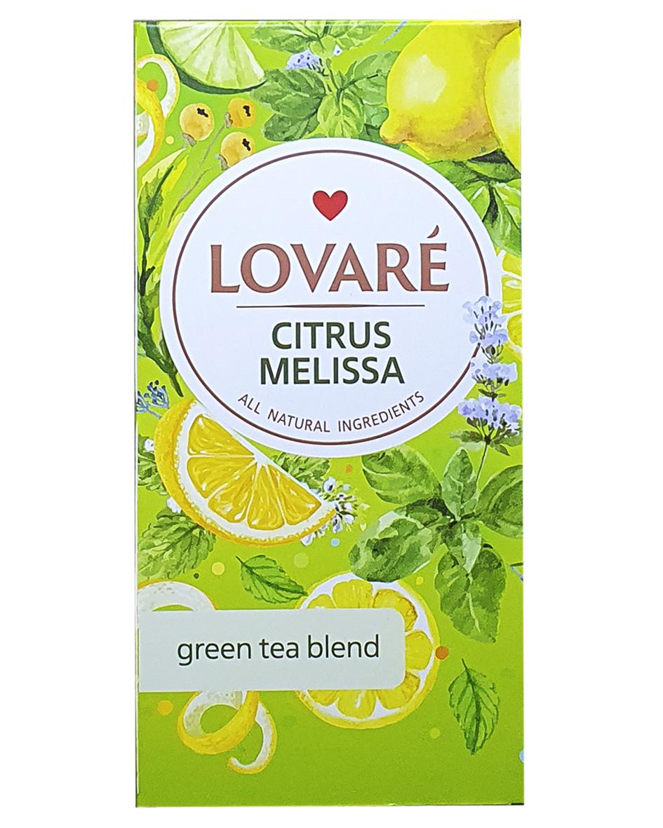 Чай зелений Lovare Citrus Melissa у пакетиках 24 пакетики 1,5 г (55878) - фото 3 Чай зелений Lovare Citrus Melissa у пакетиках 24 пакетики 1,5 г (55878) - фото 3