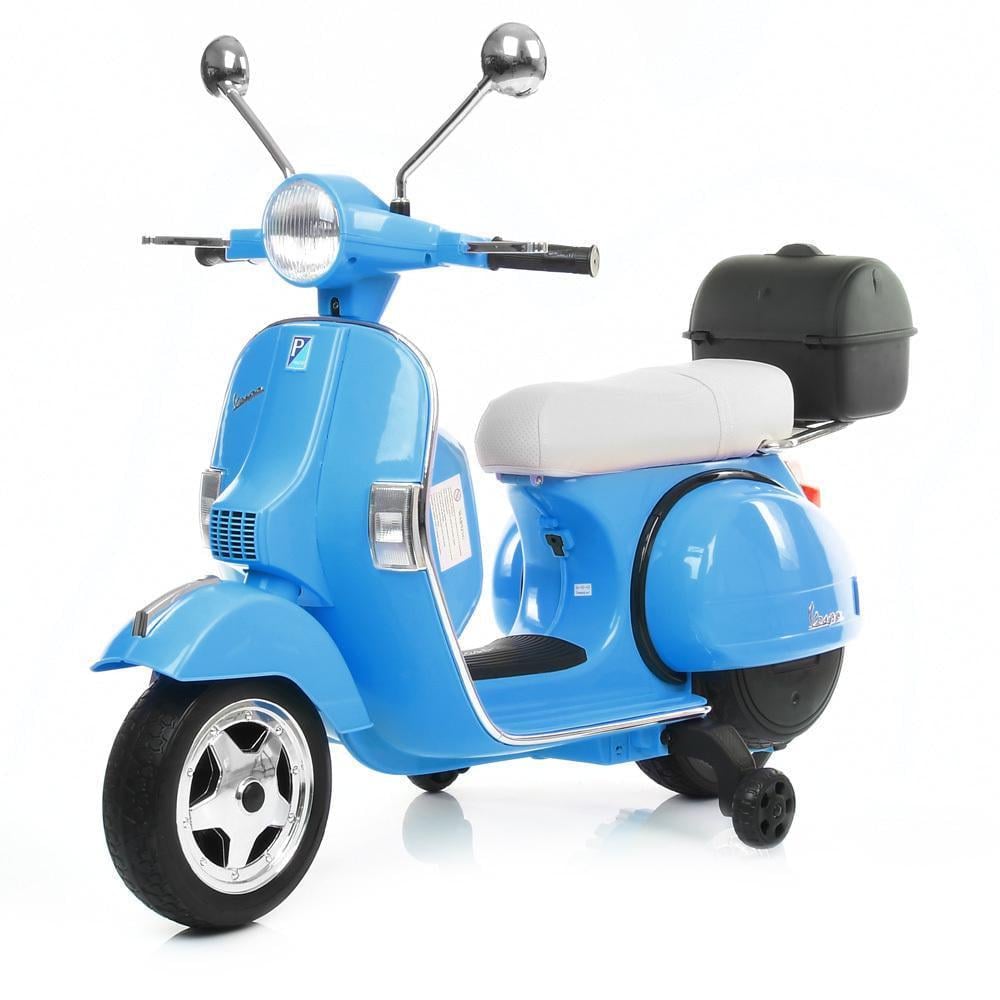 Дитячий електромотоцикл VESPA PX 150 M 4939EL 2-колісний ретро Синій