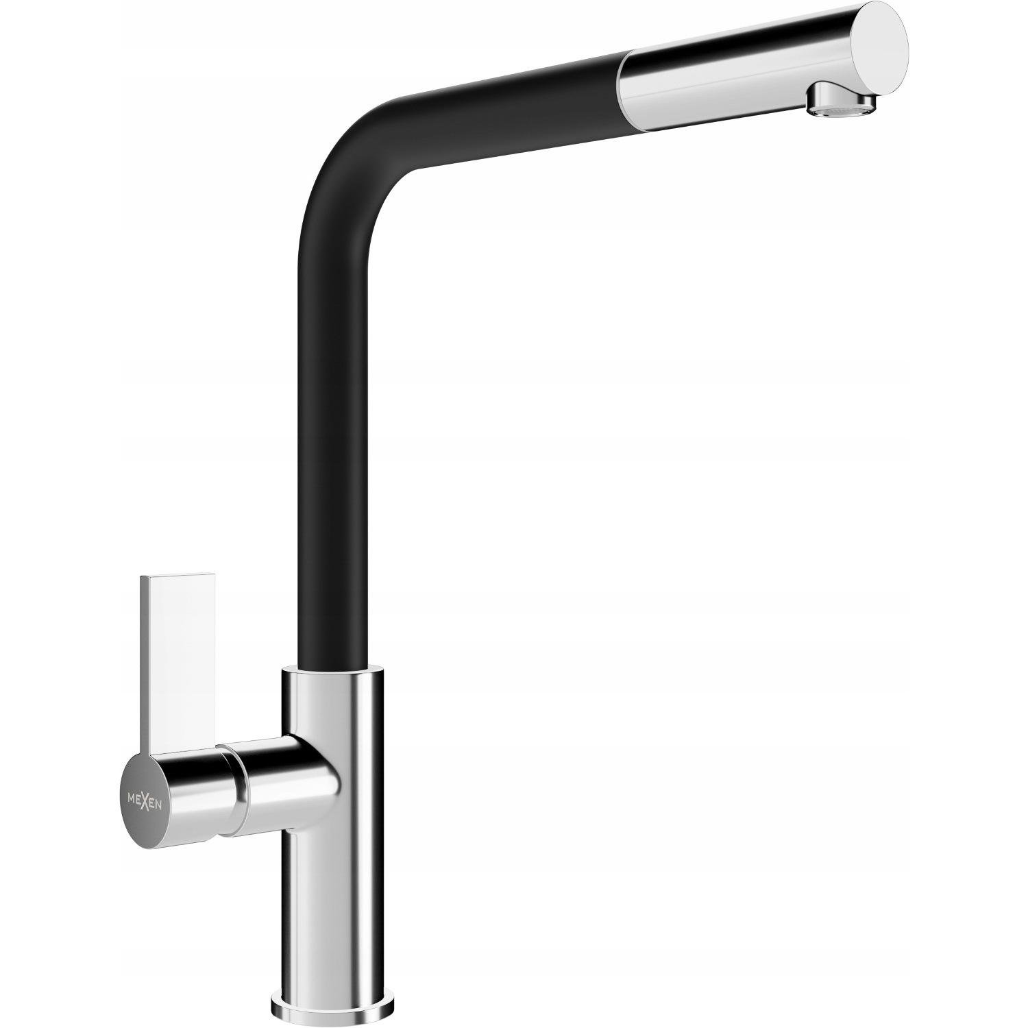 Змішувач для кухні Mexen Flora MEX-670401-07 із висувною лійкою Чорний (177309)