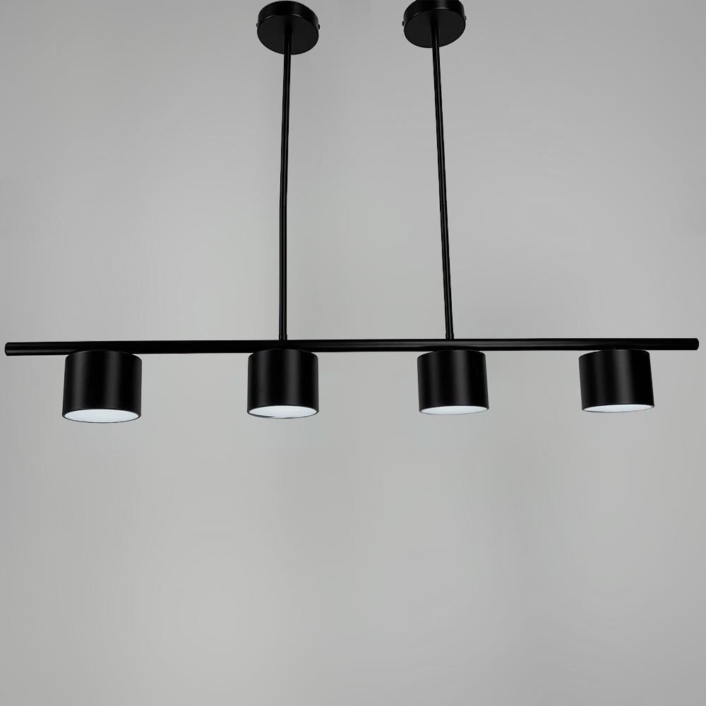 Люстра удлиненная CLYDE с 4-ю спотами Черный (MJ 118/4 BK) - фото 7