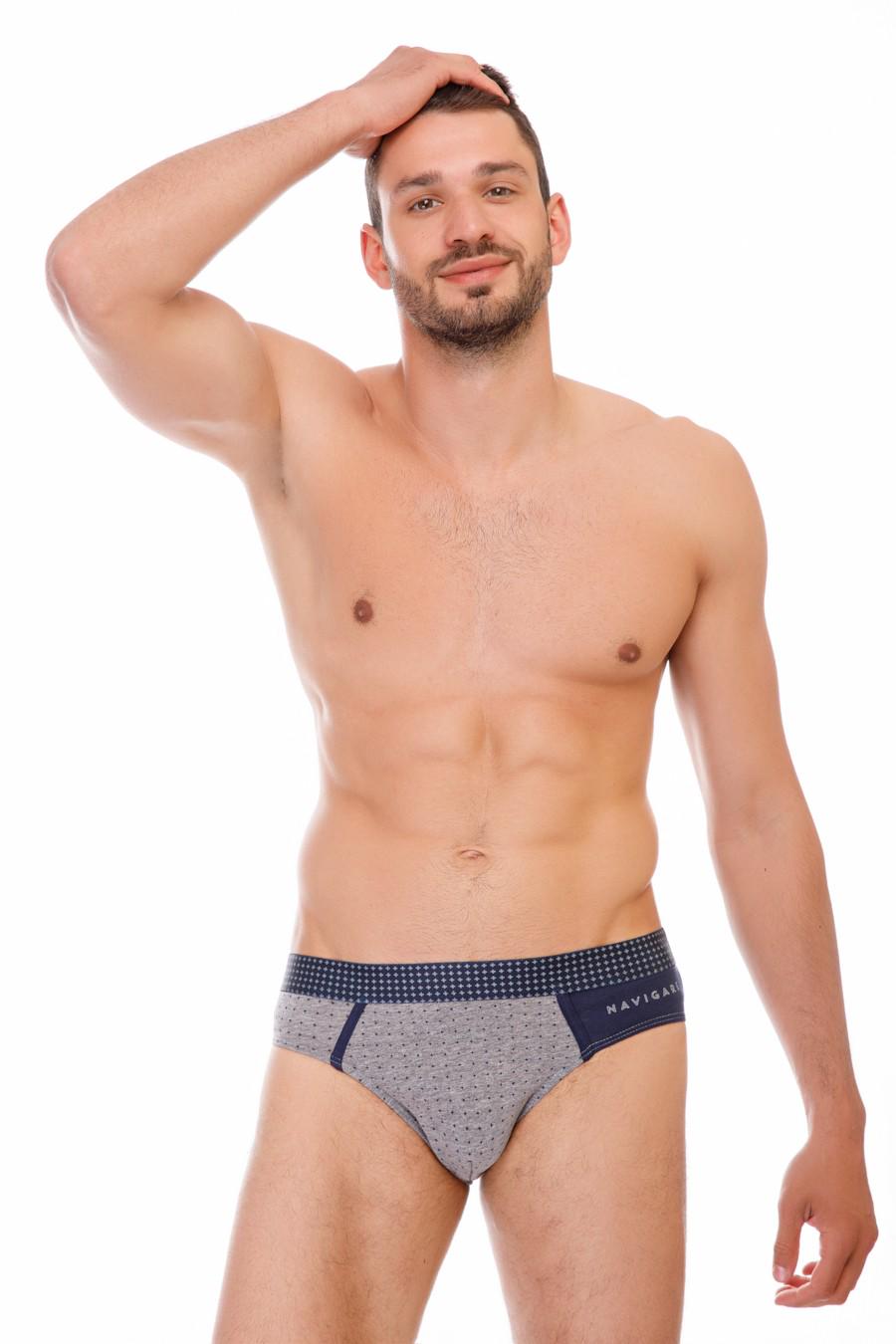 Трусы слип Navigare р. 48/M Серый/Синий (61298)