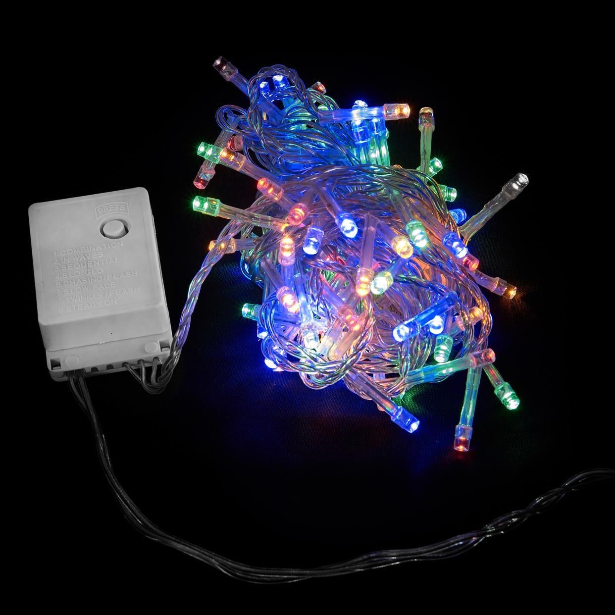 Гирлянда внутренняя Delux String С 200 LED IP20 10 м Разноцветный/Прозрачный (13455415) Гирлянда внутренняя Delux String С 200 LED IP20 10 м Разноцветный/Прозрачный (13455415)