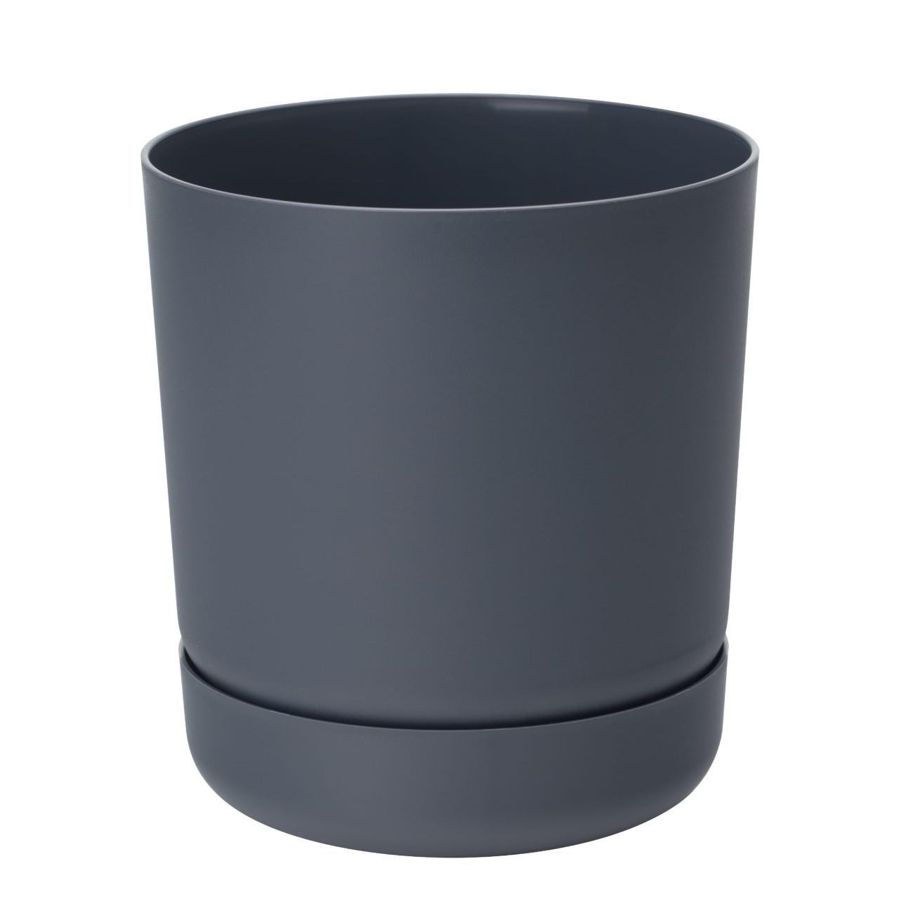 Горшок круглый Satina 17 см Антрацитовый (34709)