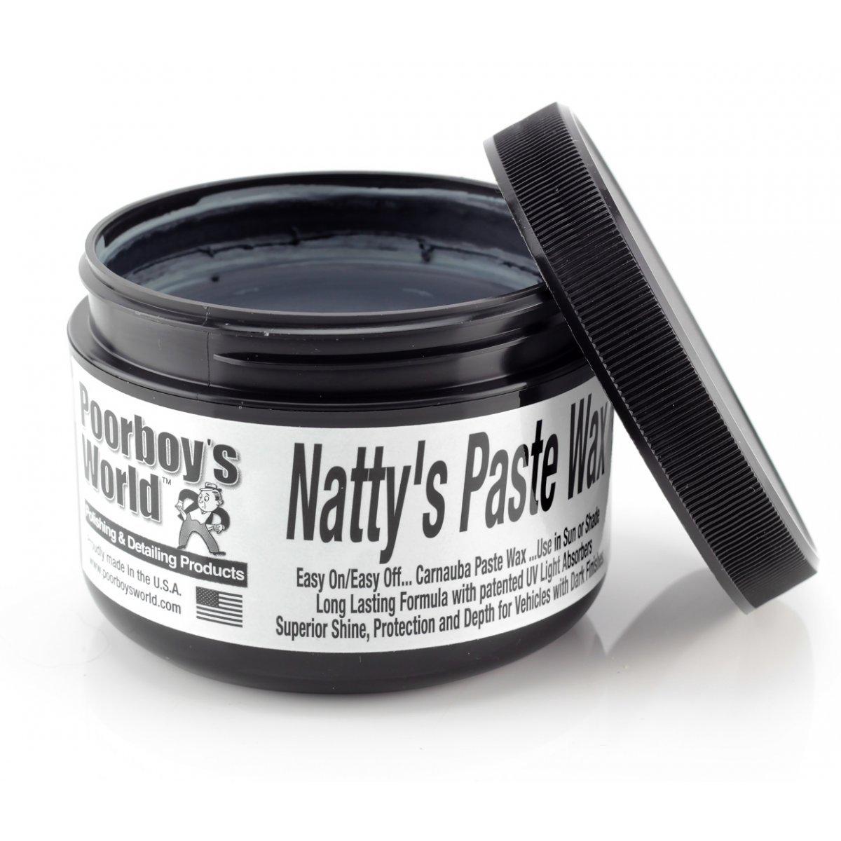 Твердий віск для темних авто Poorboy's Natty's Black Paste Wax 235 г (3126)