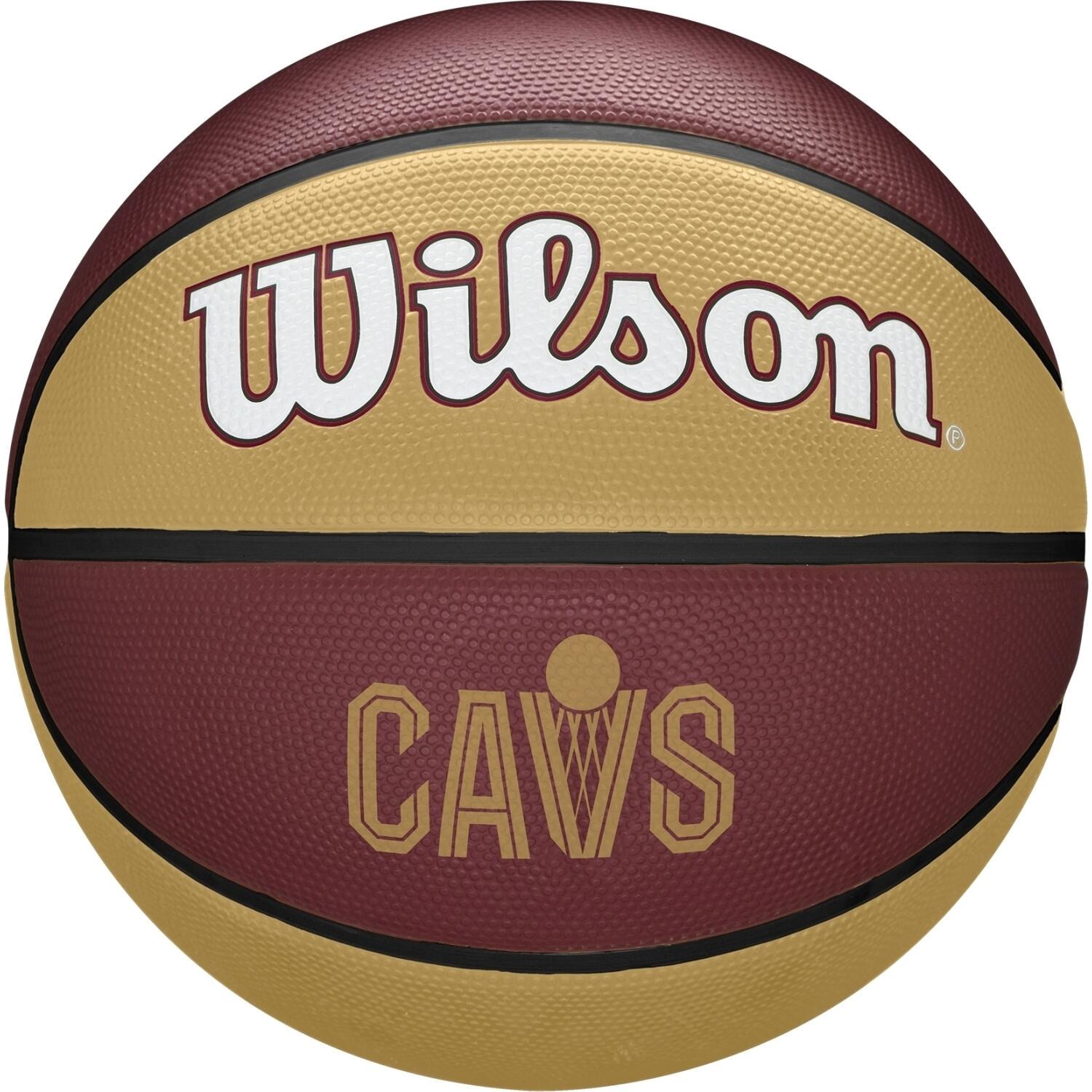 Баскетбольный мяч Wilson NBA TEAM TRIBUTE CLEVELAND CAVALIERS р. 7 Бордово-золотой (WZ4011601XB7)
