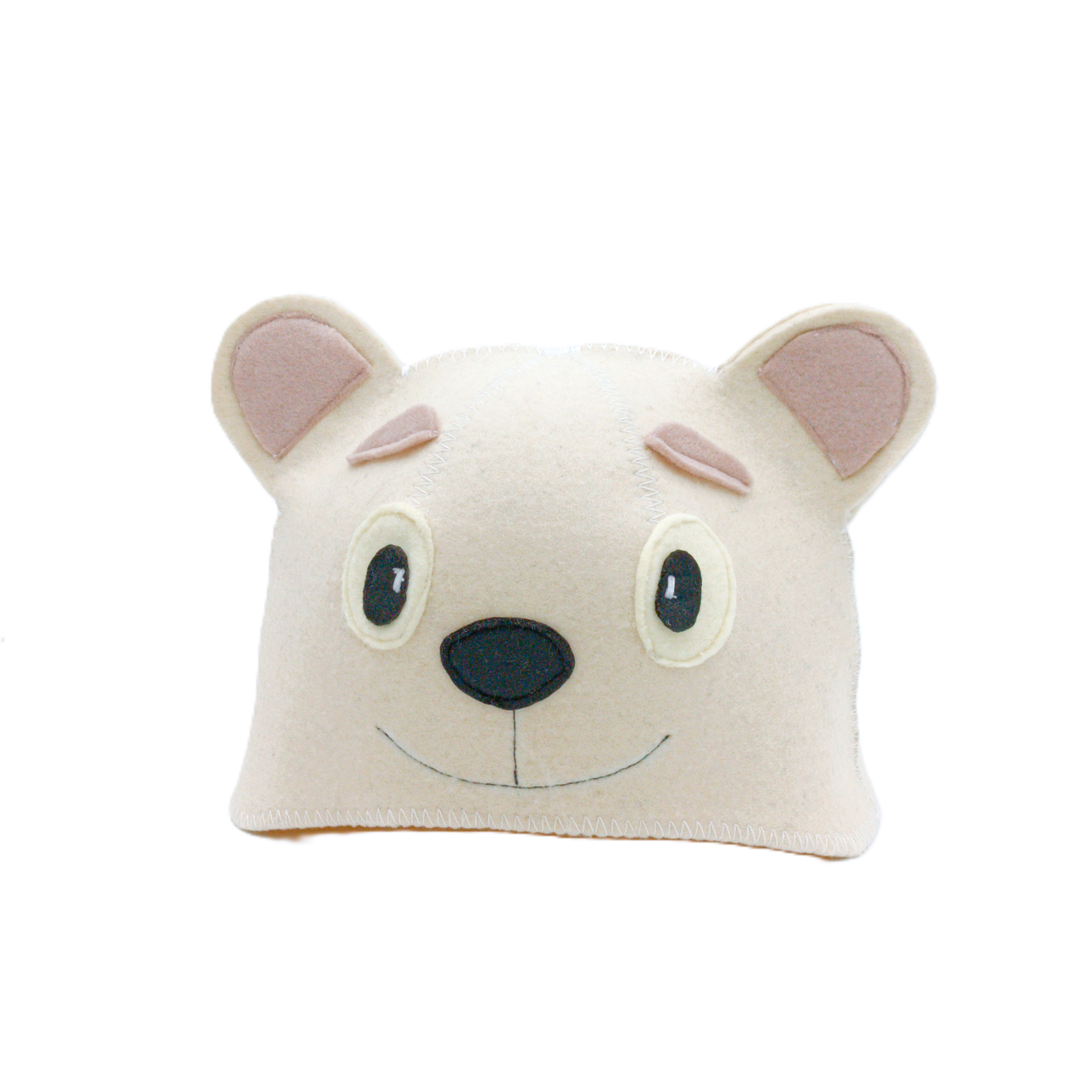 Шапка для лазні Luxyart Умка натуральна повсть Білий (XL-573)