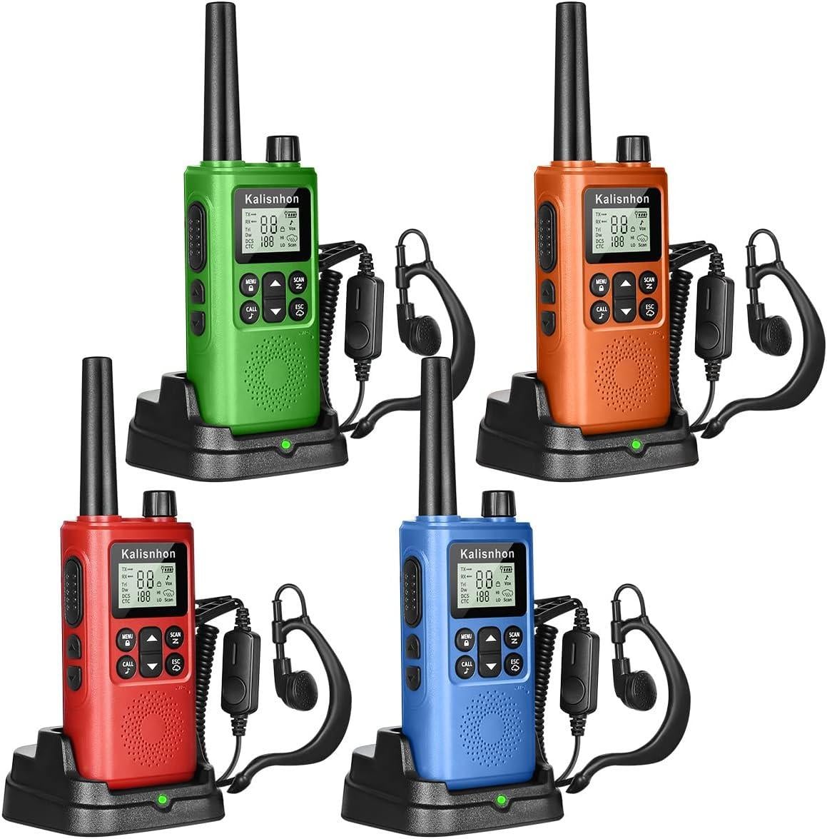 Рації з дальнім радіусом Kalisnhon портативні двостороннього зв'язку з РК-дисплеєм Рації з дальнім радіусом Kalisnhon портативні двостороннього зв'язку з РК-дисплеєм