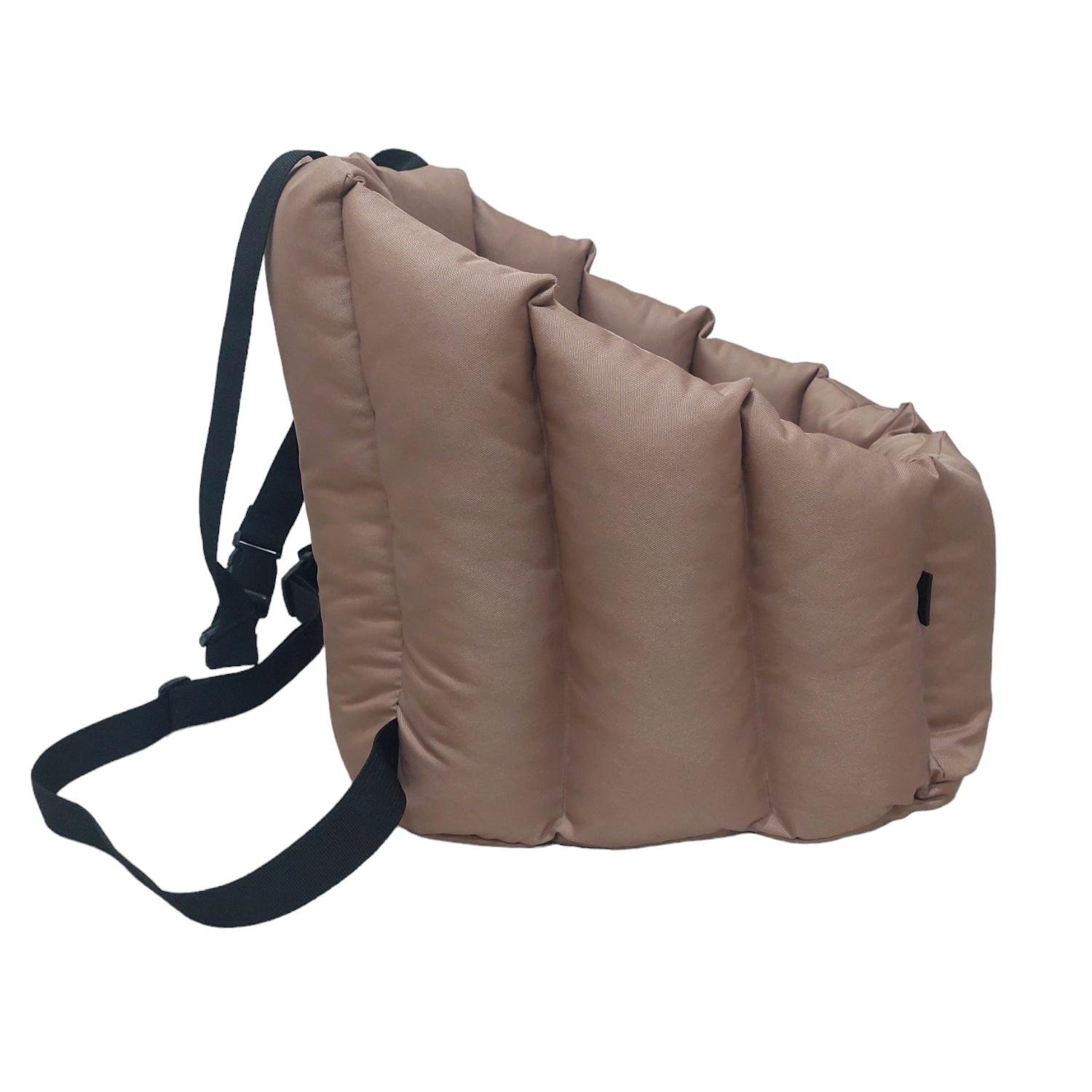 Кресло автомобильное для собак Huge and Tiny 50x45 см Карамельный - фото 7