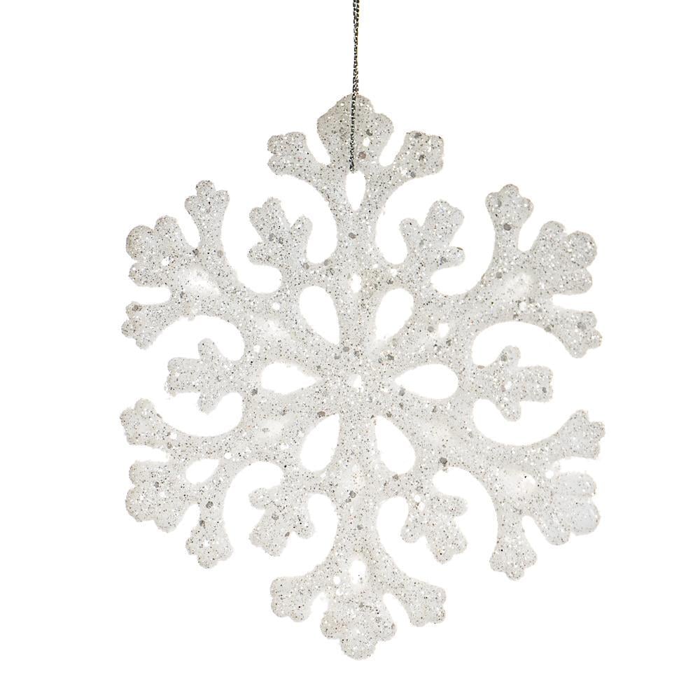 Подвеска новогодняя Elisey Снежинка сказочная Белый (020NZ)