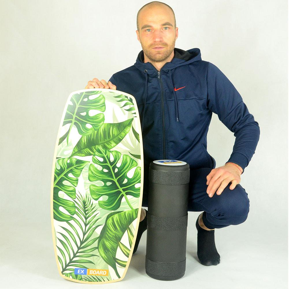 Балансборд Ex-board Green чорний валик 13 см у резині (EX32) - фото 4 Балансборд Ex-board Green чорний валик 13 см у резині (EX32) - фото 4