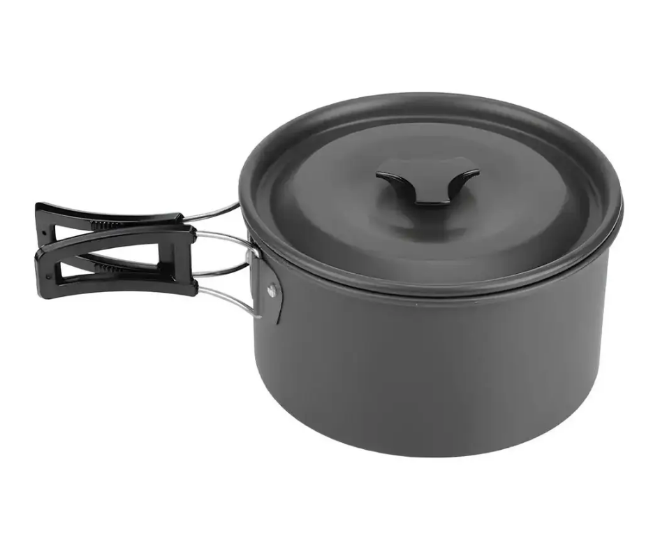 Набор посуды Supretto с чайником туристический Black (1885411905) - фото 3 Набор посуды Supretto с чайником туристический Black (1885411905) - фото 3