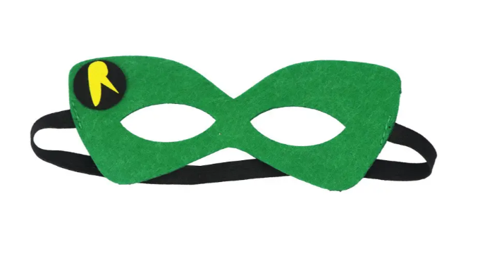 Маска детская Робин из фетра One size Зеленый (51035)