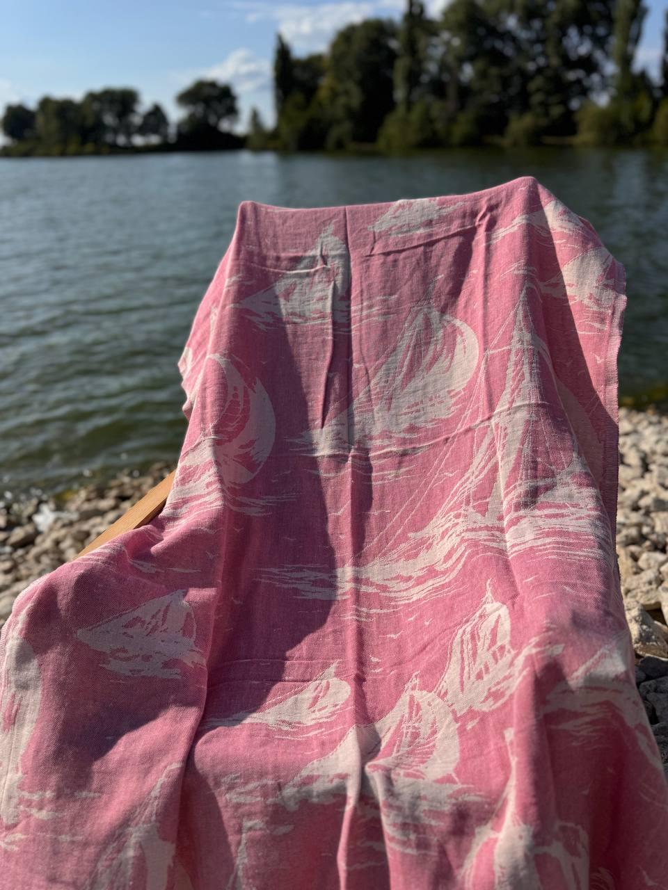 Покрывало гипоаллергенное хлопковое 100х180 см Розовый (П4К-AL-peshtamel-002-02) - фото 3 Покрывало гипоаллергенное хлопковое 100х180 см Розовый (П4К-AL-peshtamel-002-02) - фото 3