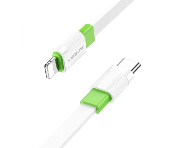 Кабель дата USB Borofone BX89 Union Type-C to Lightning PD20W 1 м White/Green Кабель дата USB Borofone BX89 Union Type-C to Lightning PD20W 1 м White/Green