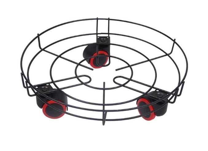 Подставка для цветов R93175 на колесиках 34 см Подставка для цветов R93175 на колесиках 34 см