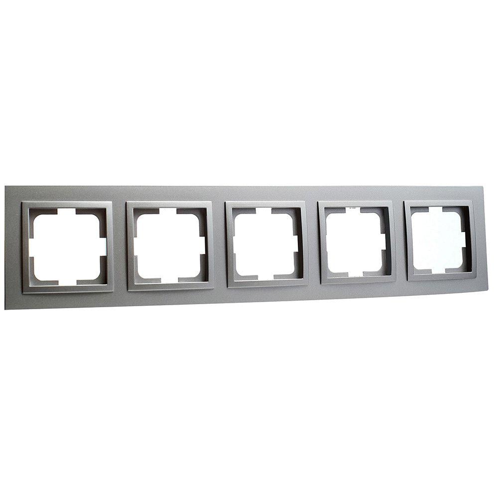 Рамка 5-на универсальная Mono Electric DESPINA Антрацит (102-240000-164)