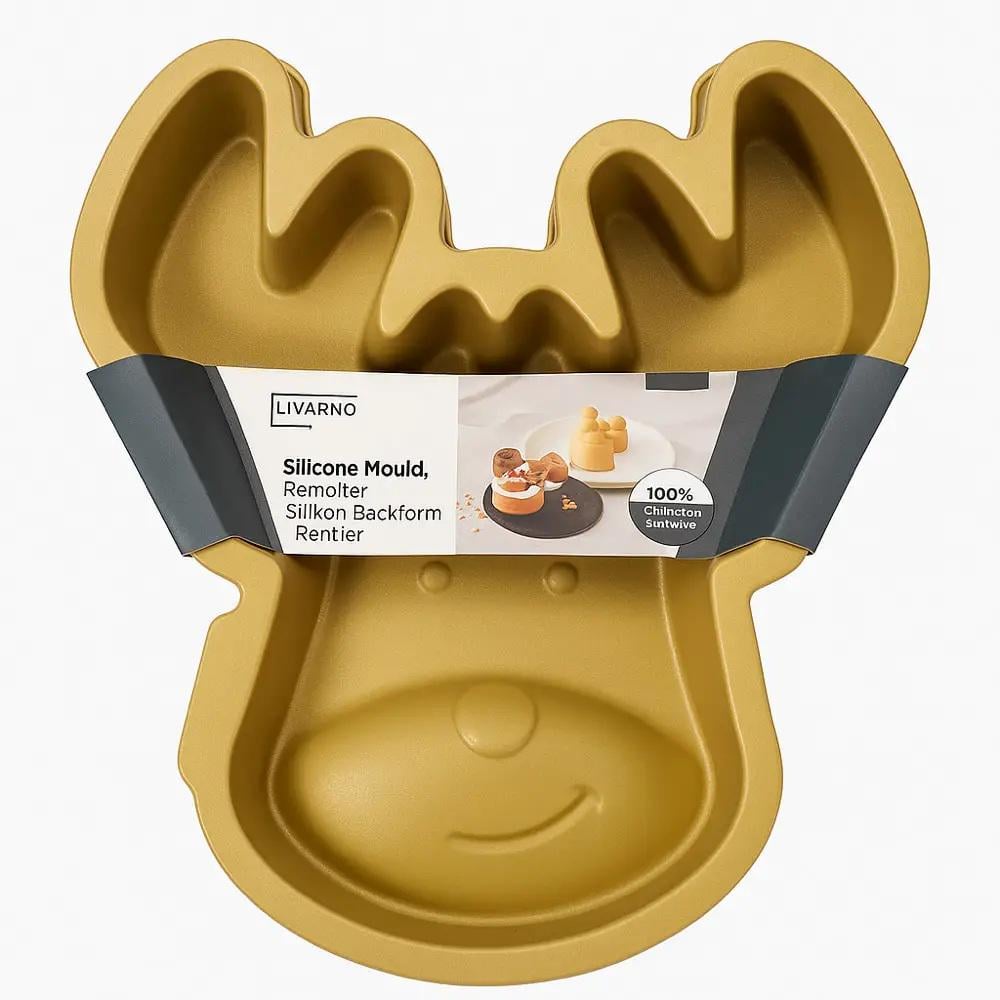 Форма для выпечки Олень Livarno Home Новогодняя силиконовая 26,3 см (D1-00494) Форма для выпечки Олень Livarno Home Новогодняя силиконовая 26,3 см (D1-00494)