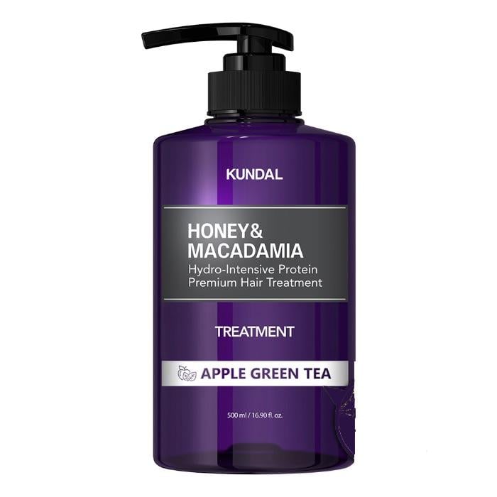 Кондиционер питательный Kundal Honey & Macadamia Protein Hair Treatment Apple Green Tea 500 мл (8809693255627)