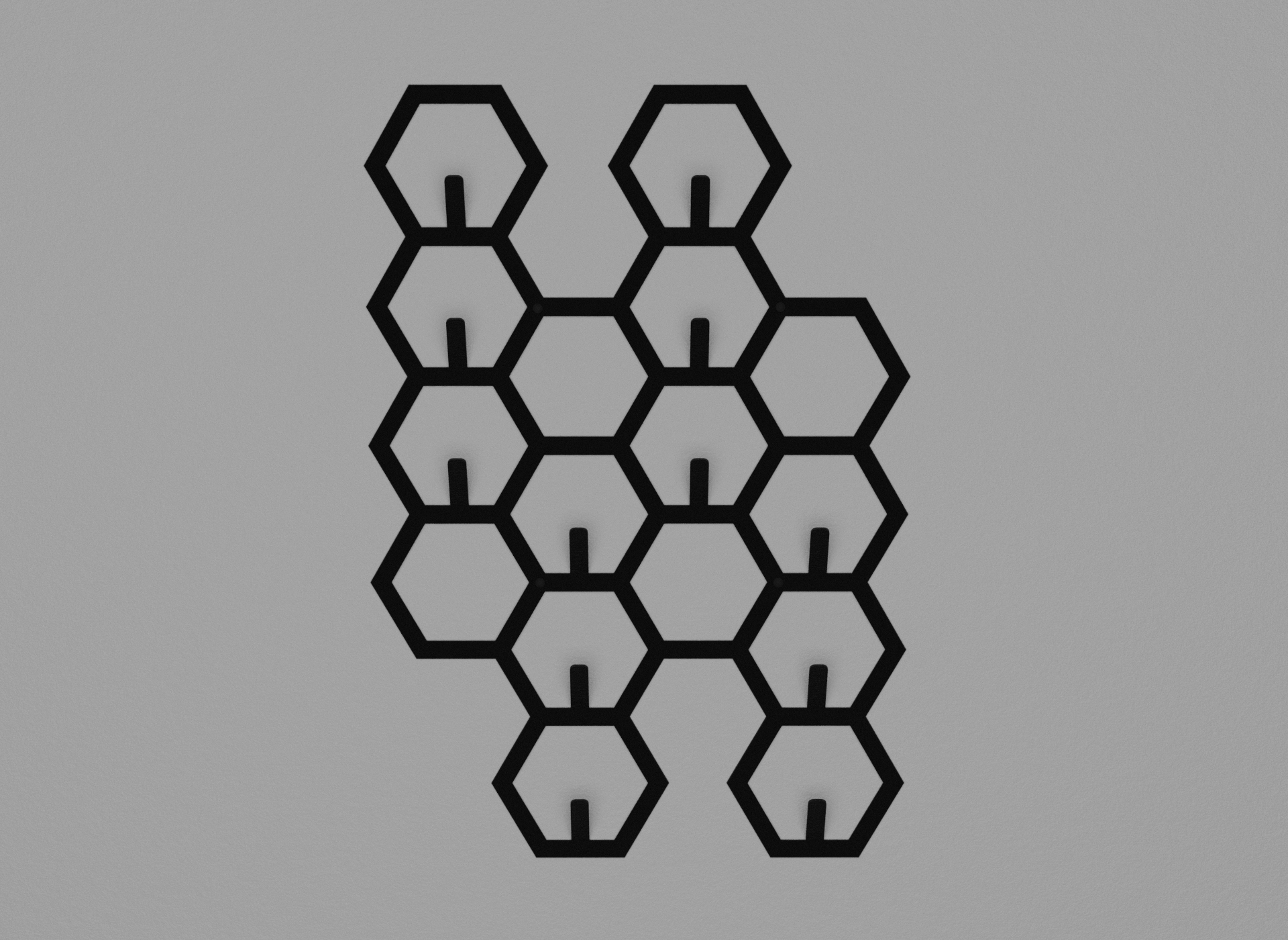 Вешалка Вертикальные соты из металла (CS-003/4)