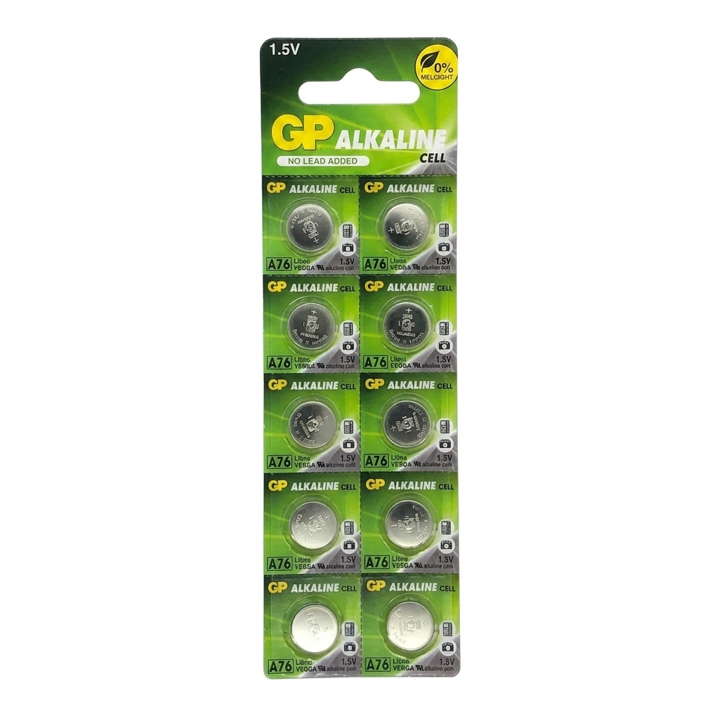 Батарейки GP A76/LR44/AG13 Alkaline 1,5V 10 шт. 20 mAh (4891199015496)