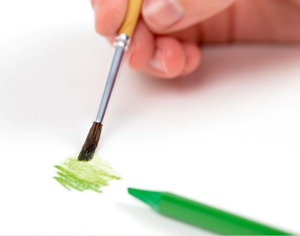 Набір кольорових акварельних олівців MILAN 12 шт. та пензлик коза №6 - фото 5