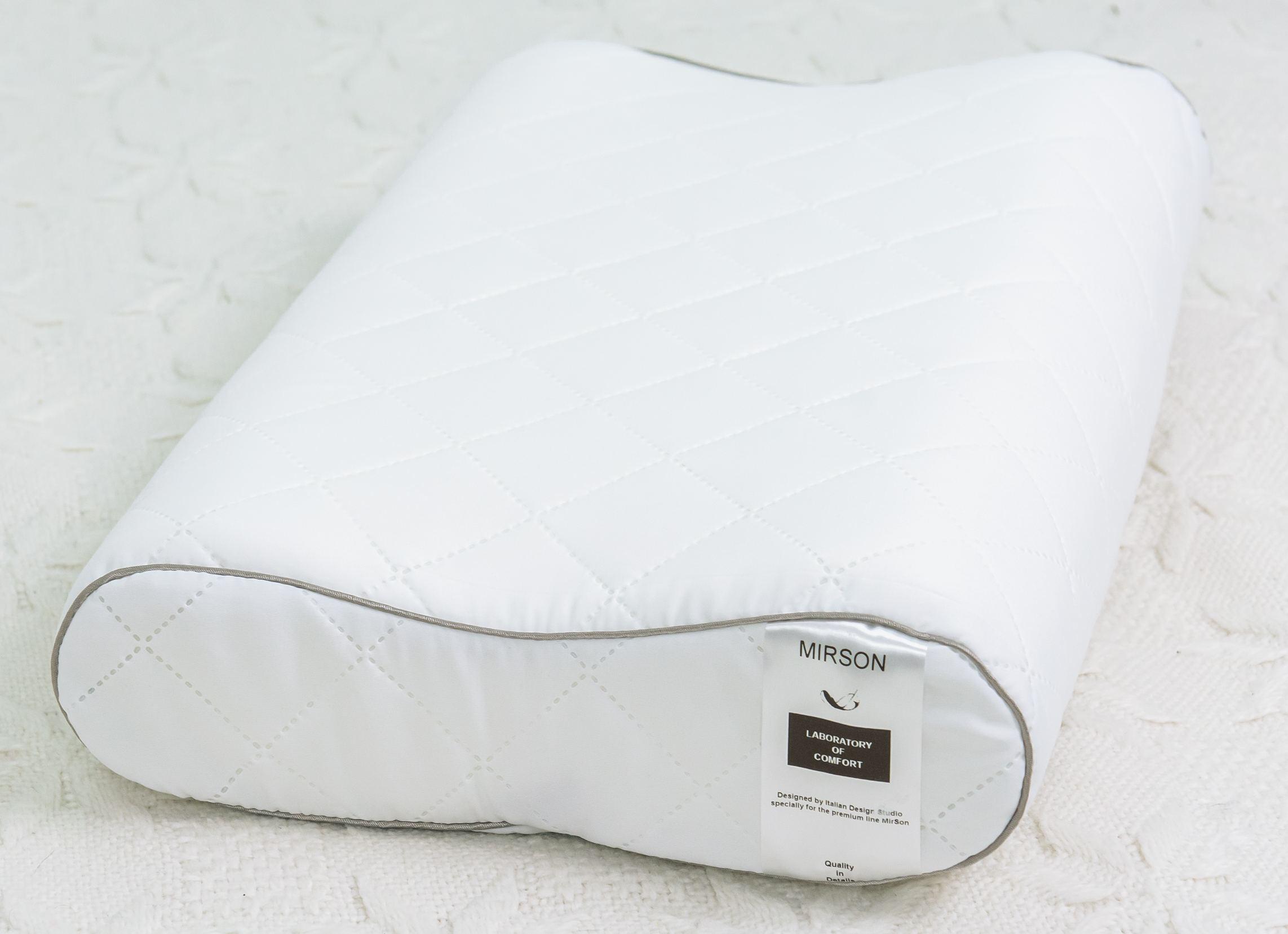 Подушка ортопедическая MirSon №6104 Steep Line Silver 49х32х10,5 см (2200003262582)