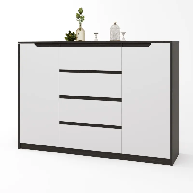 Комод Еверест Мікс-3 Венге темний/Білий (26813156) - фото 2 Комод Еверест Мікс-3 Венге темний/Білий (26813156) - фото 2