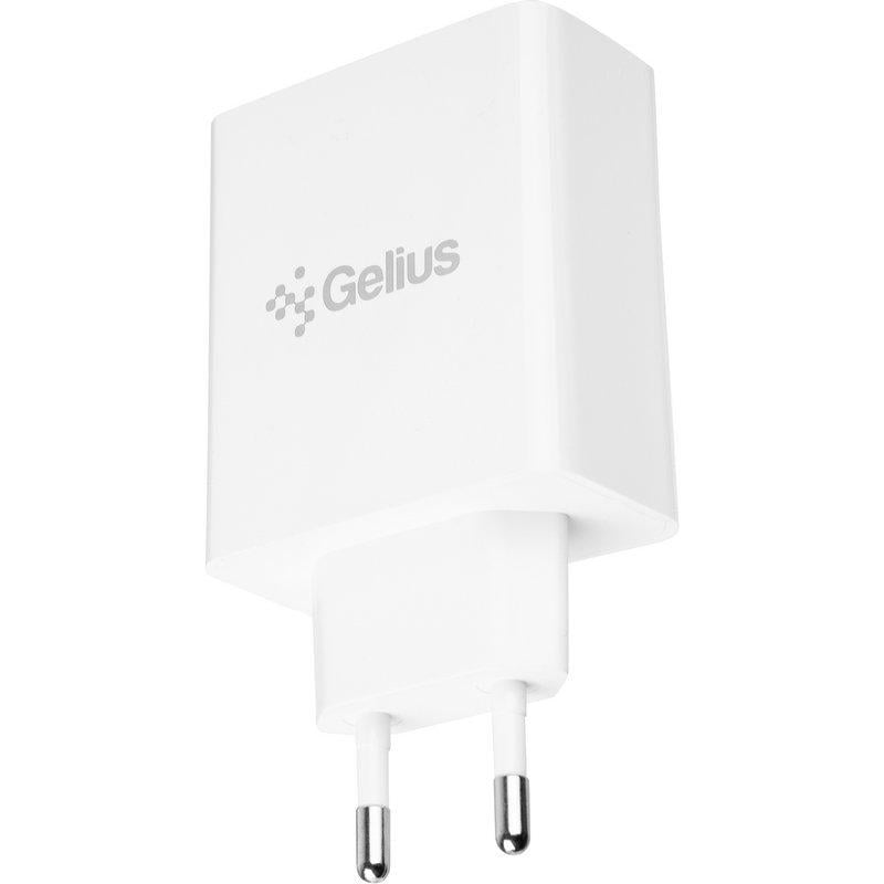 Зарядний пристрій мережевий Gelius X-Duo PRO 45W GP-HC053 Type-C/Type-C White (92355) - фото 2 Зарядний пристрій мережевий Gelius X-Duo PRO 45W GP-HC053 Type-C/Type-C White (92355) - фото 2