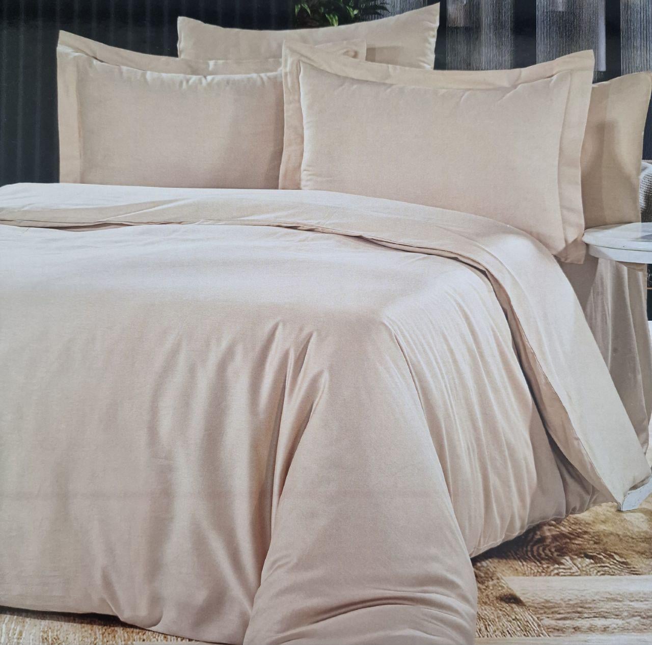 Комплект постельного белья AE Премиум Сатин Helin 200x220 см Beige (CN40224)