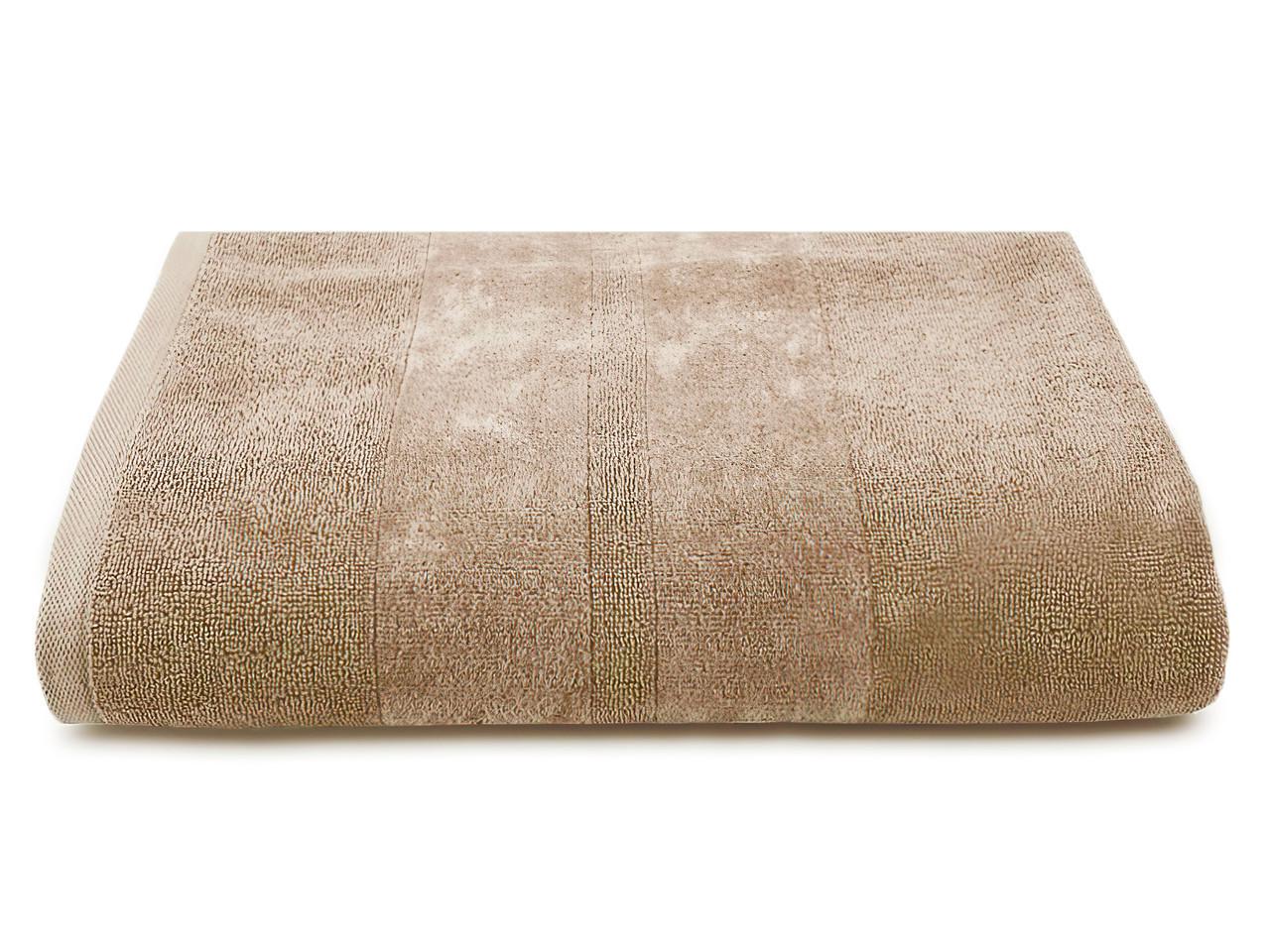 Полотенце банное махровое PHP Joy Lino 100x150 см Темно-бежевый (8553864)