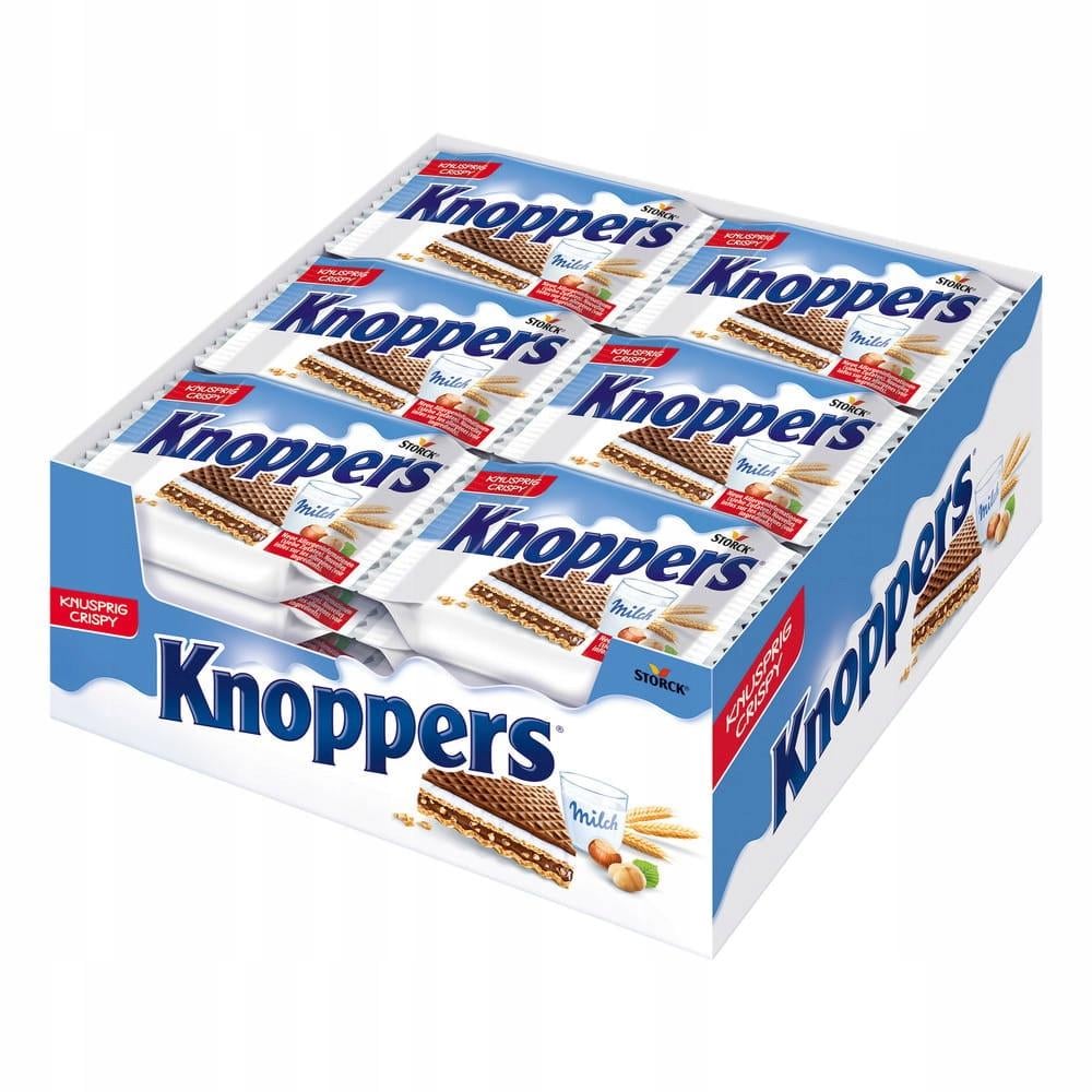 Вафлі Knoppers з горіховим кремом 25 г 24 шт.