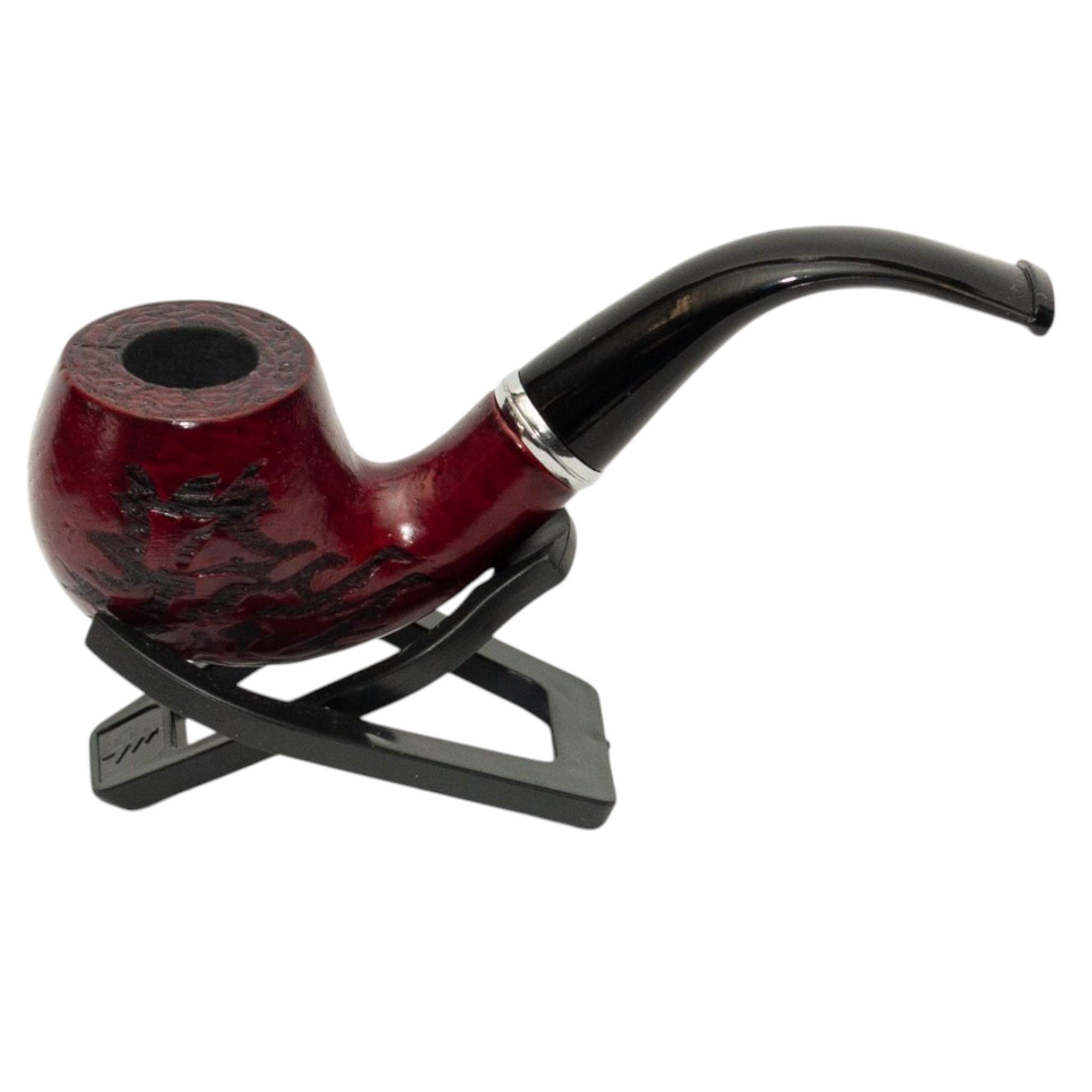 Трубка для курения Wooden Pipe Fire деревянная в подарочной упаковке (KT3)