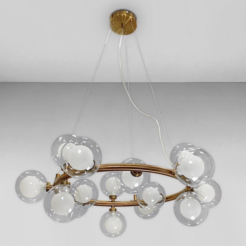 Люстра підвісна Light House LS-18066-15 Бронзовий/Прозорий