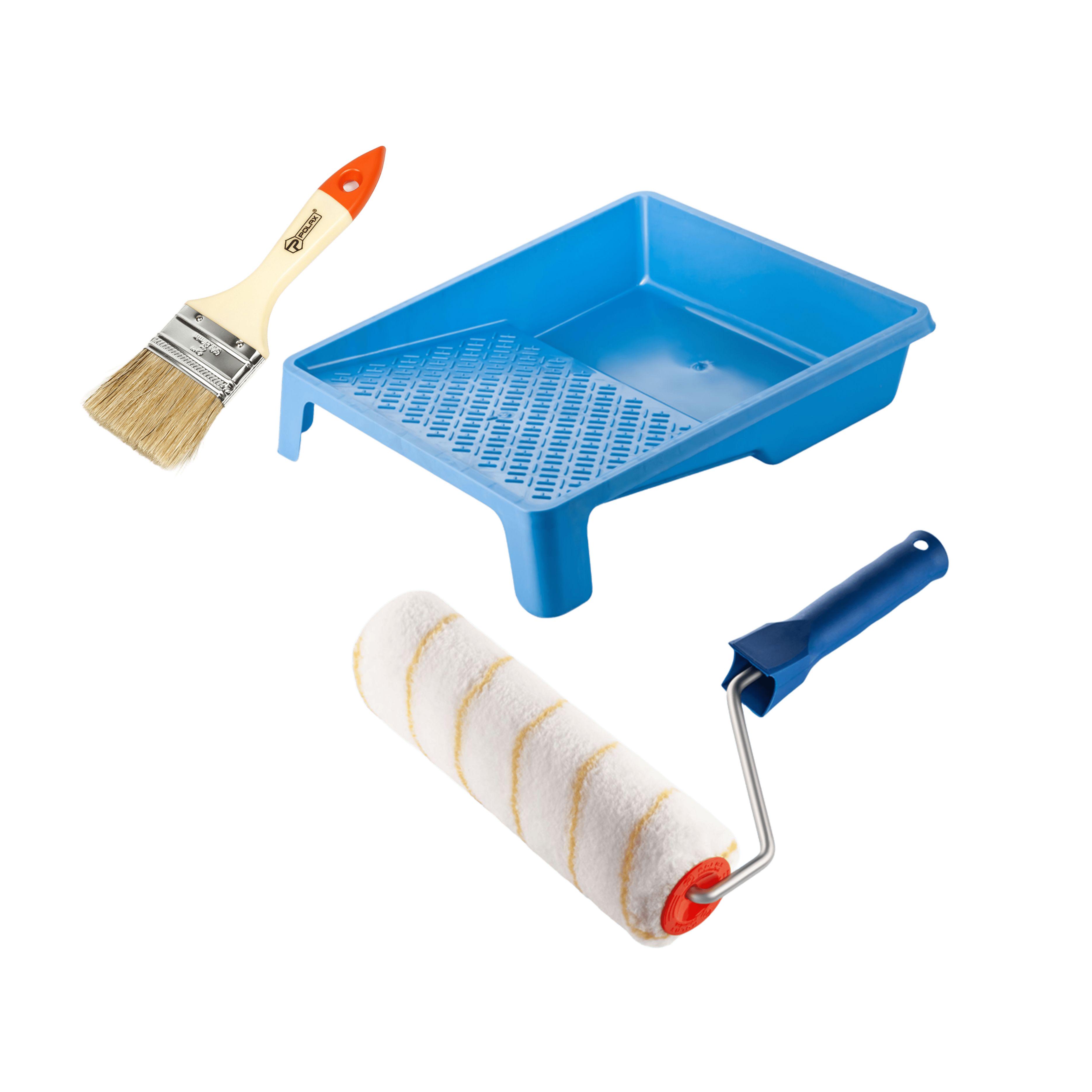 Валик Стандарт Гирпаинт 250х48 мм с ручкой/ванночка и кисточка (770-287)