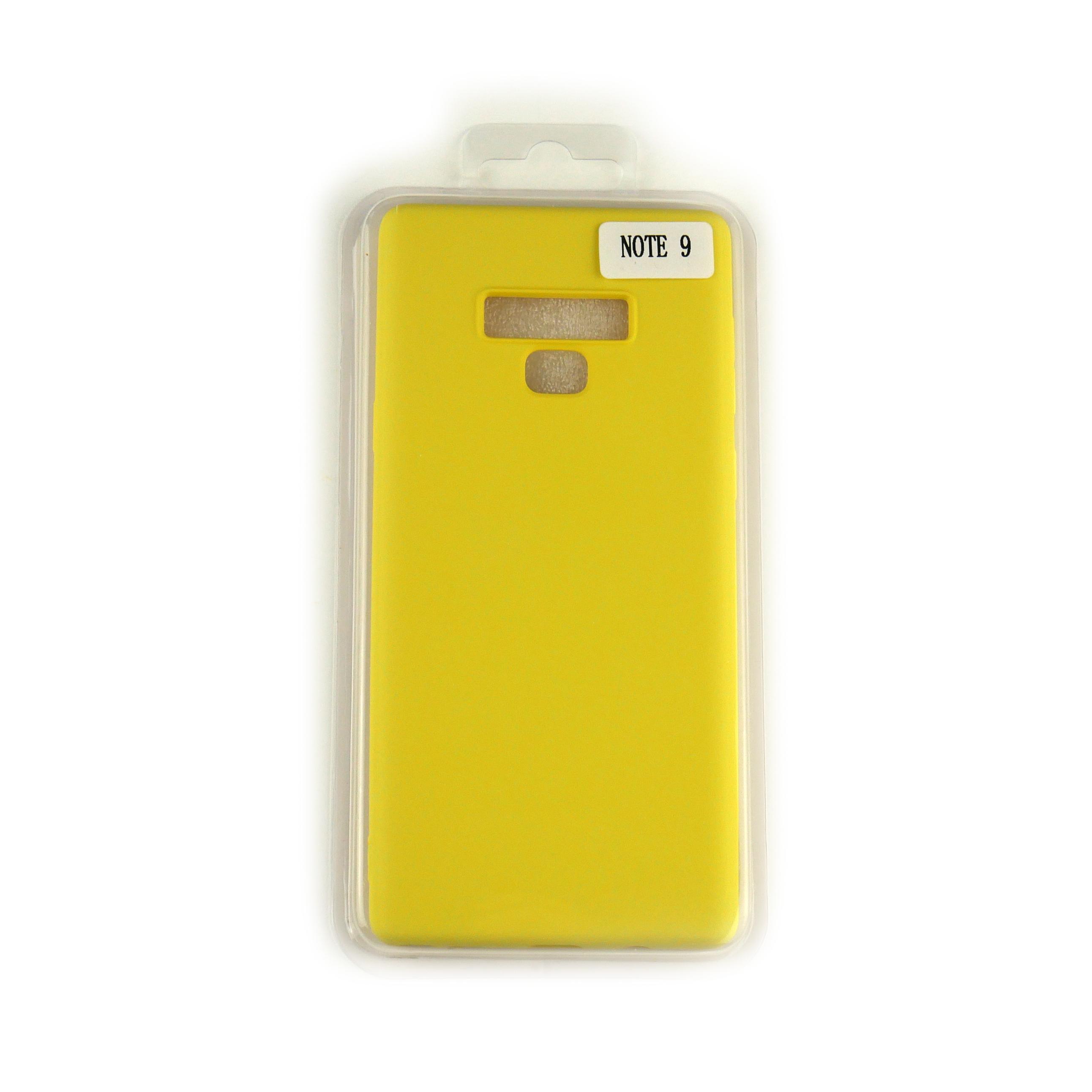 Чехол Silicone Case Full Cover Samsung Note 9 Желтый
