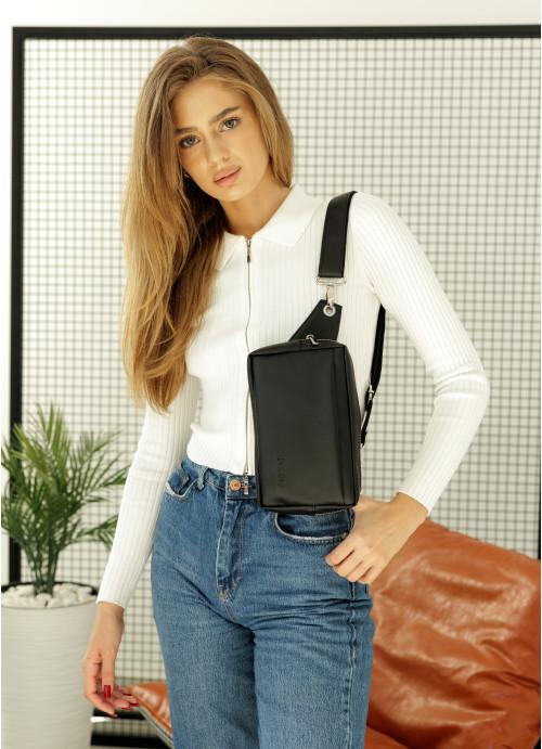 Сумка жіноча екошкіра водостійка Чорний (2618898871) - фото 4 Сумка жіноча екошкіра водостійка Чорний (2618898871) - фото 4