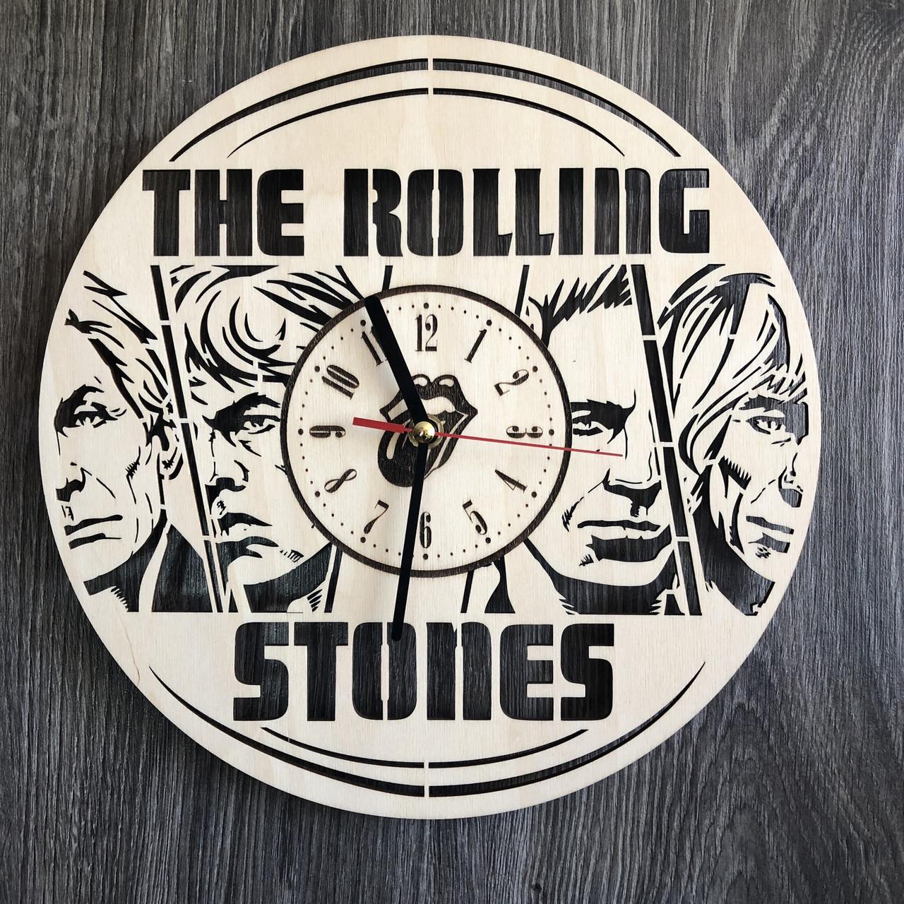 Часы настенные концептуальные в интерьер The Rolling Stones