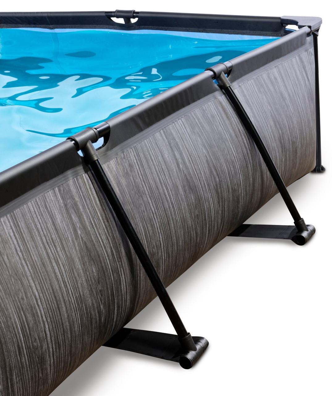 Бассейн каркасный Exit Toys с тентом 300х200х65 см Черное дерево (2448719453) - фото 5 Бассейн каркасный Exit Toys с тентом 300х200х65 см Черное дерево (2448719453) - фото 5