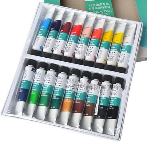 Професійний набір акрилових фарб Winsor & Newton 18 кольорів по 10 мл (WN-A083/18)