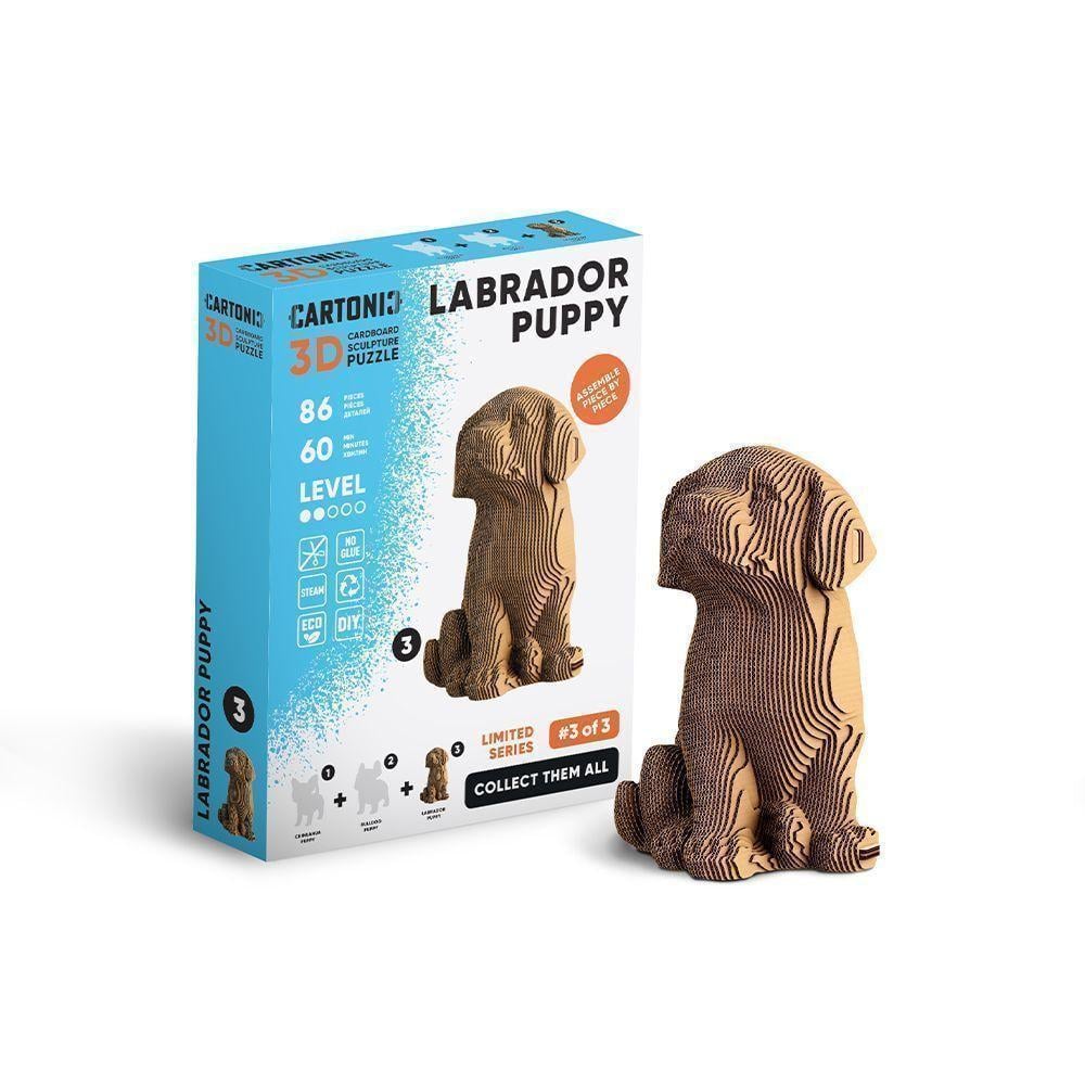 Пазл-конструктор картонный 3D Cartonic Лабрадор 86 деталей (2579600045)