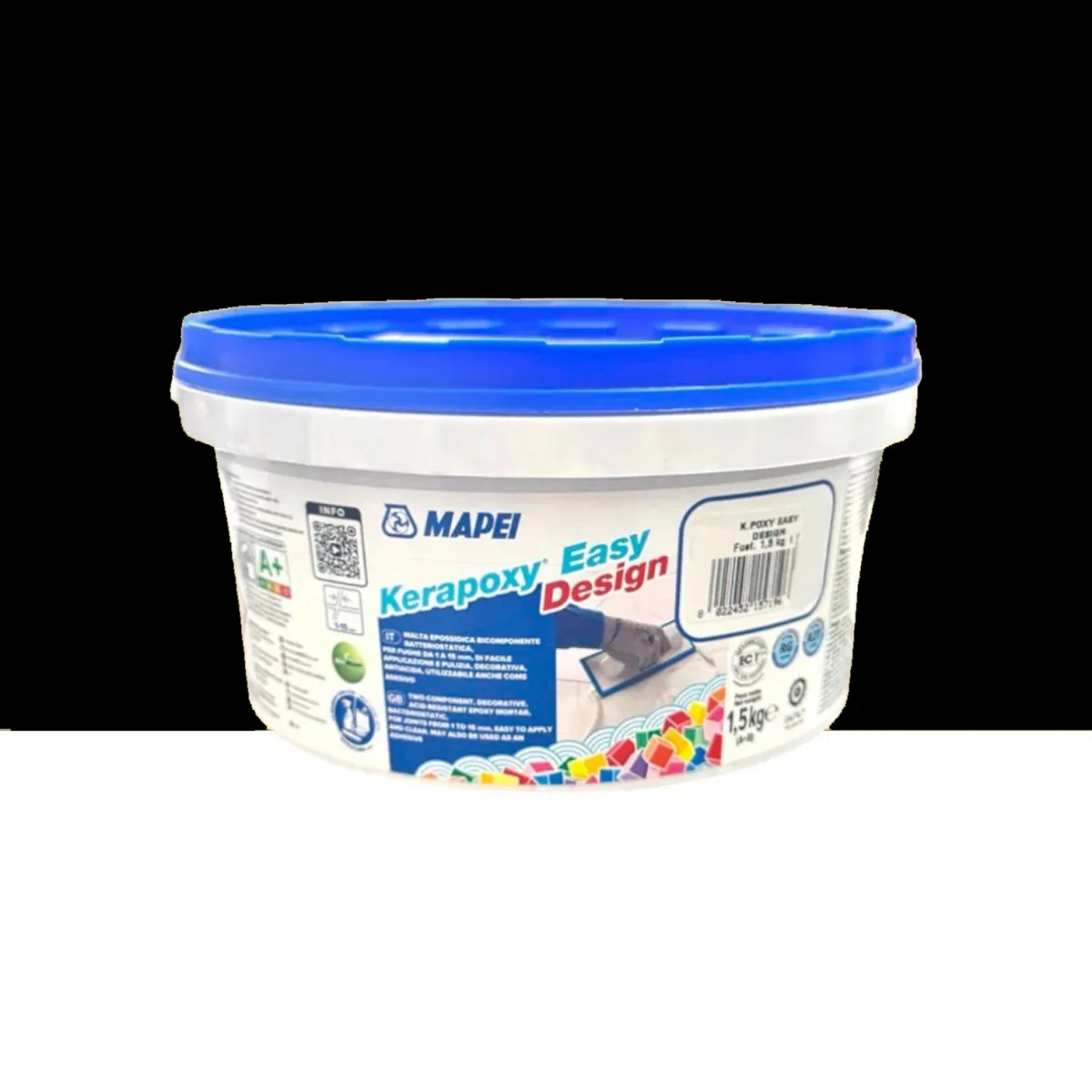 Фуга эпоксидная для швов Mapei KERAPOXY EASY DESIGN 1,5 кг №120 Черный
