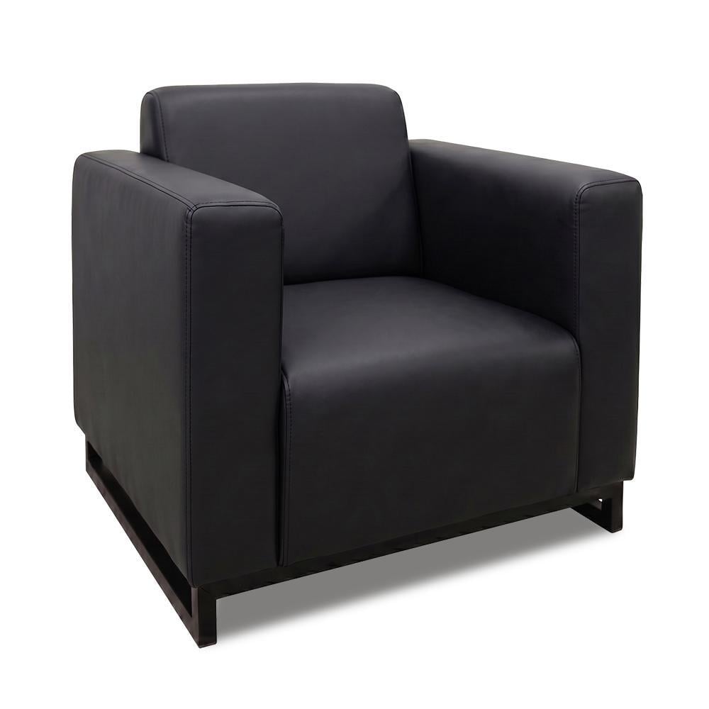 Диван Kansas экокожа Soft металлический каркас 90х75х88 см Black (rich_sofa_00340)